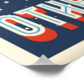 Affiche de voyage spatial d'exploration d'autres p (Coin)