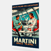 Affiche de voyage spatial Martini Films de science (Angle)