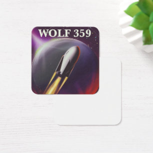 Affiche de voyage spatial "pour une aventure" Wolf