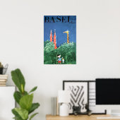 Affiche de voyage suisse Bâle Suisse Impression (Bureau à domicile)