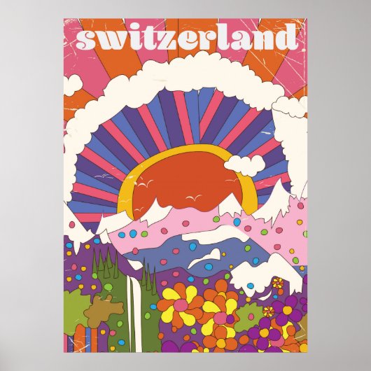 Affiche de voyage Suisse Retro (Devant)