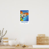 Affiche de voyage sur la Côte d'Amalfi (Cuisine)