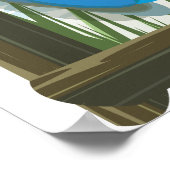 affiche de voyage sur la plage de Boracay aux Phil (Coin)