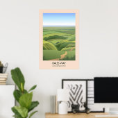 Affiche de voyage sur le Dales Way (Bureau à domicile)