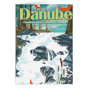 Affiche de voyage sur le Danube