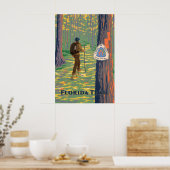 Affiche de voyage sur le sentier de Floride (Cuisine)