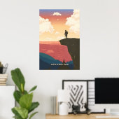 Affiche de voyage sur le sentier des Appalaches (Bureau à domicile)