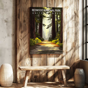 Affiche de voyage sur toile Parc national de Redwo