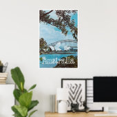 Affiche de voyage Sydney Impression Australie Aust (Bureau à domicile)