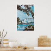 Affiche de voyage Sydney Impression Australie Aust (Cuisine)