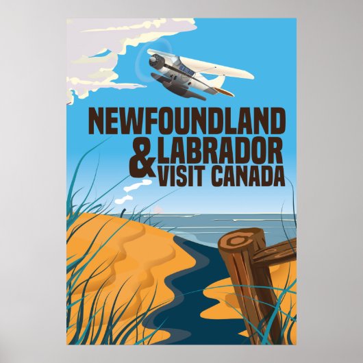 Affiche de voyage Terre-Neuve-et-Labrador (Devant)