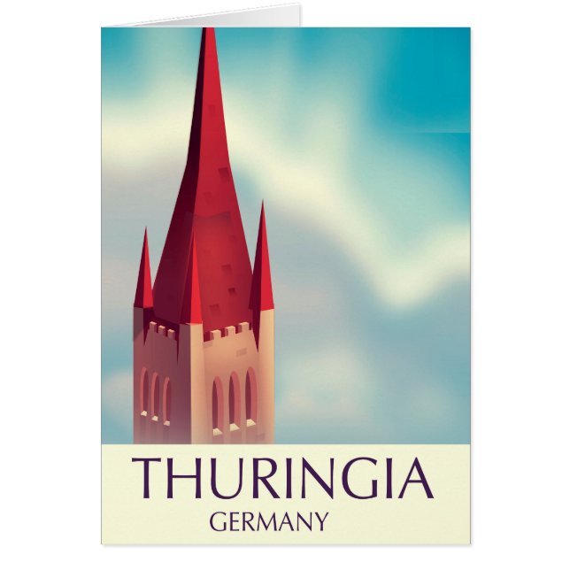 Affiche de voyage Thuringe Allemagne (Devant)