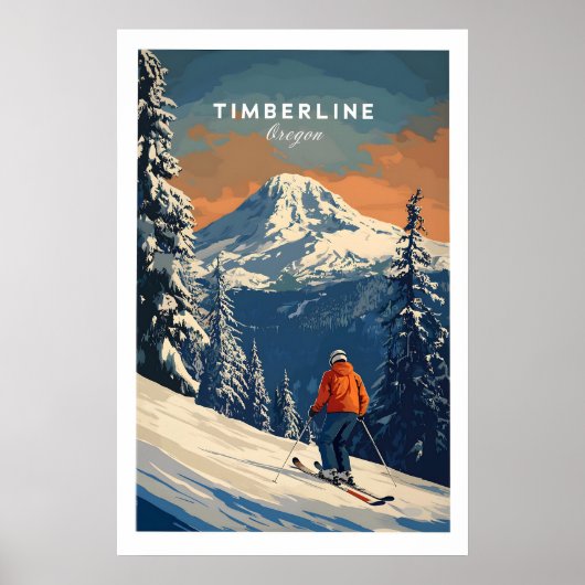 Affiche de voyage Timberline - Oregon 1 (Devant)