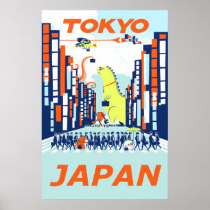 Affiche de voyage Tokyo, Japon