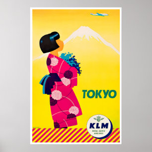 Affiche de voyage Tokyo Japon Impression d'art jap