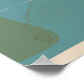 Affiche de voyage vintage Açores (Coin)