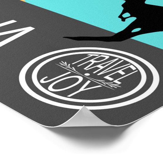 Affiche de voyage Vintage Australie (Coin)