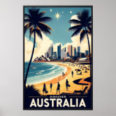 Affiche de voyage vintage Australie (Devant)