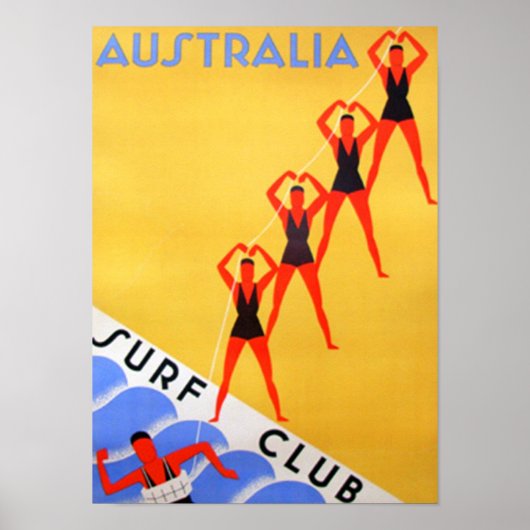 Affiche de voyage vintage Australie (Devant)