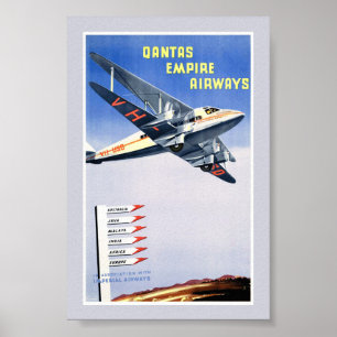 Affiche de voyage vintage australienne restaurée
