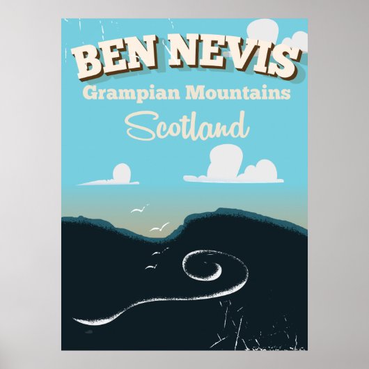 Affiche de voyage vintage Ben Nevis (Devant)