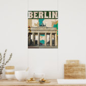 Affiche de voyage vintage Berlin (Cuisine)