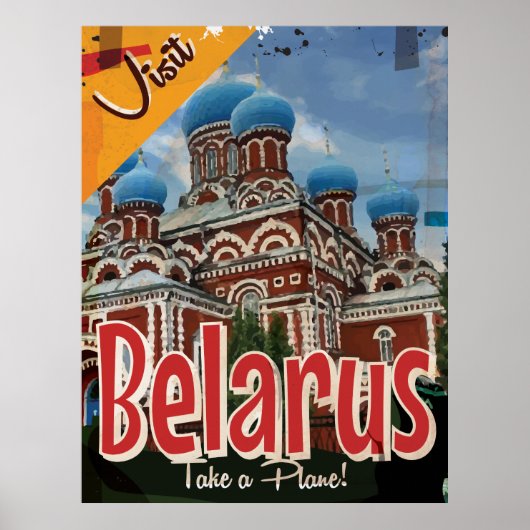 Affiche de voyage vintage Biélorussie (Devant)
