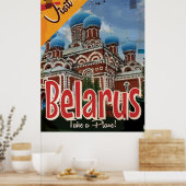 Affiche de voyage vintage Biélorussie (Cuisine)