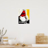 Affiche de voyage vintage Bombay India (Cuisine)