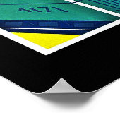 Affiche de voyage Vintage Boston Maine Railroad (Coin)