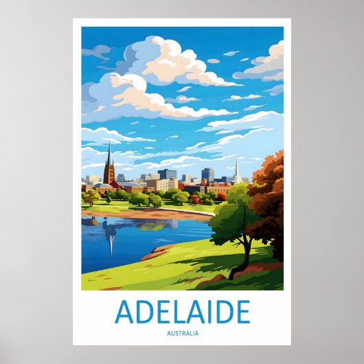 Affiche de voyage vintage d'Adélaïde Parc national (Devant)