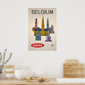 Affiche de voyage vintage d'architecture d'art de (Cuisine)