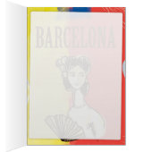 Affiche de voyage vintage de Barcelone Espagne (Intérieur (Droit))