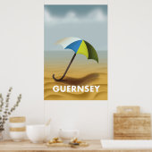 Affiche de voyage vintage de Guernesey (Cuisine)