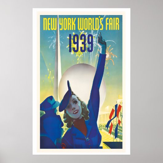 Affiche de voyage vintage de la Foire internationa (Devant)
