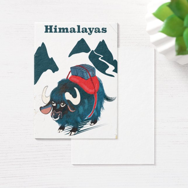 Affiche de voyage vintage de l'Himalaya (Bureau)