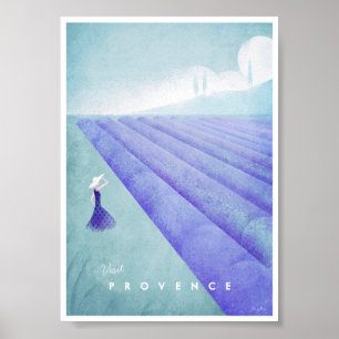 Affiche de voyage vintage de Provence