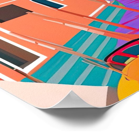 Affiche de voyage vintage de Venise (Coin)