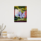 Affiche de voyage vintage, Découvrez Porto Rico ! (Cuisine)