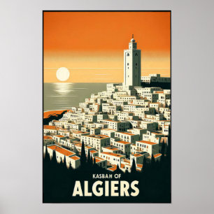 Affiche de voyage vintage des années 1960 de la Ka