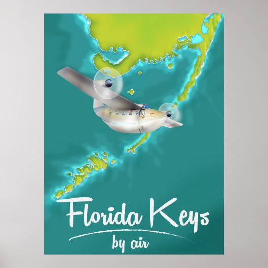 Affiche de voyage vintage des Florida Keys (Devant)