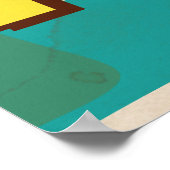 Affiche de voyage vintage des îles Abacos (Coin)