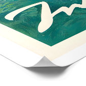 Affiche de voyage vintage d'Interlaken Suisse (Coin)