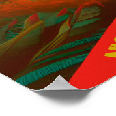 Affiche de voyage vintage du Nicaragua (Coin)