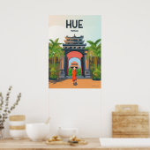 Affiche de voyage vintage du vietnam (Cuisine)