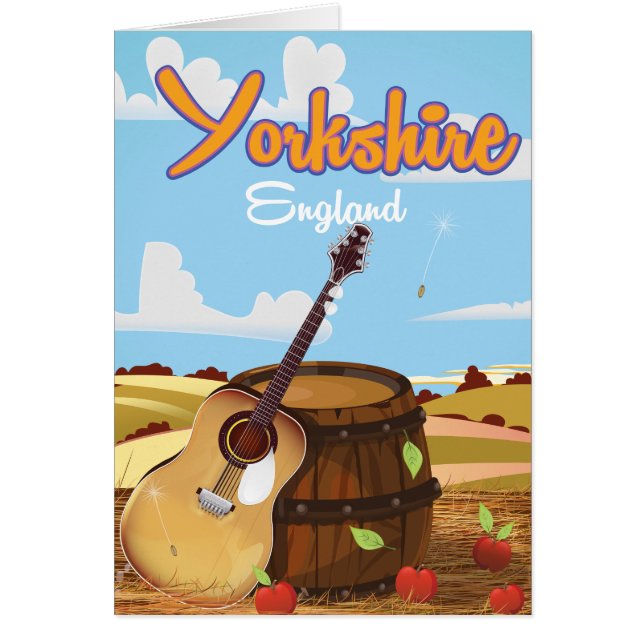 Affiche de voyage vintage du Yorkshire (Devant)