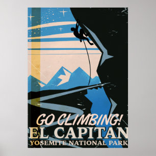 Affiche de voyage vintage El Capitan