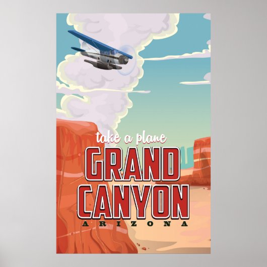 Affiche de voyage vintage Grand Canyon (Devant)