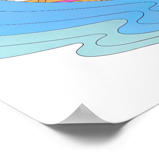 Affiche de voyage vintage Hawaï (Coin)