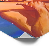 Affiche de voyage vintage Hawaï (Coin)